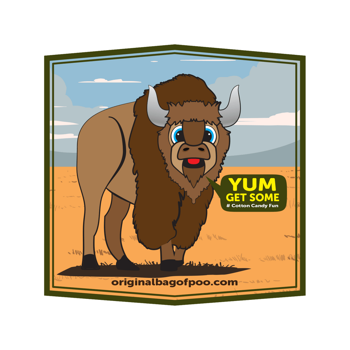 The Original Bag of Poo - Bison Cotton Candy 24001-CS