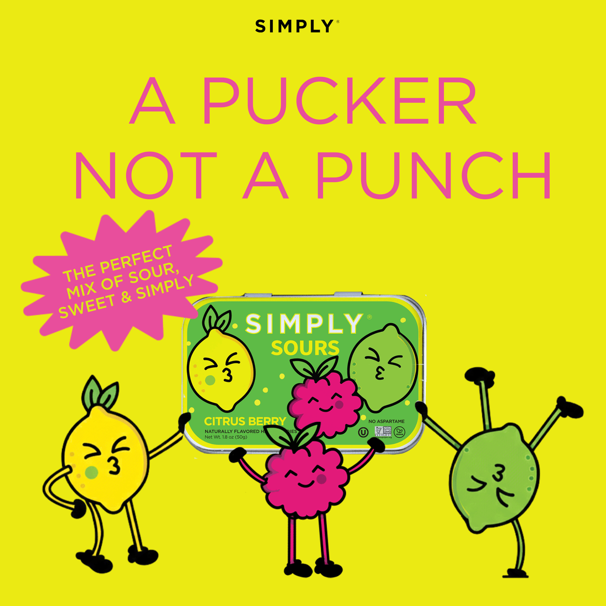 Simply Sours 1.8oz - 6 Pack