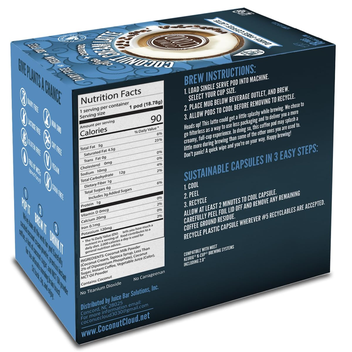 Coffee Coconut Cream Latte IB-860454