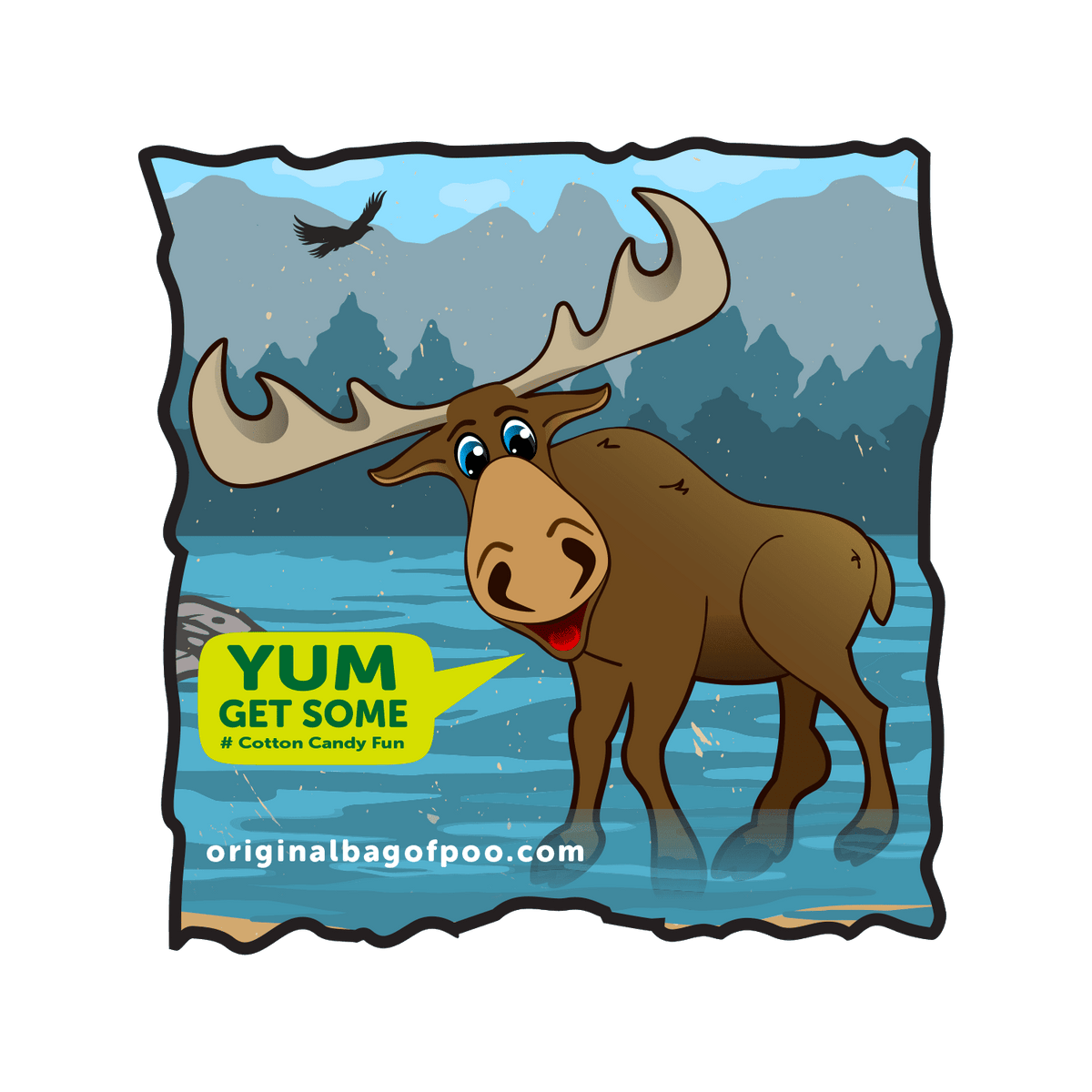 The Original Bag of Poo - Moose Cotton Candy 27001-cs