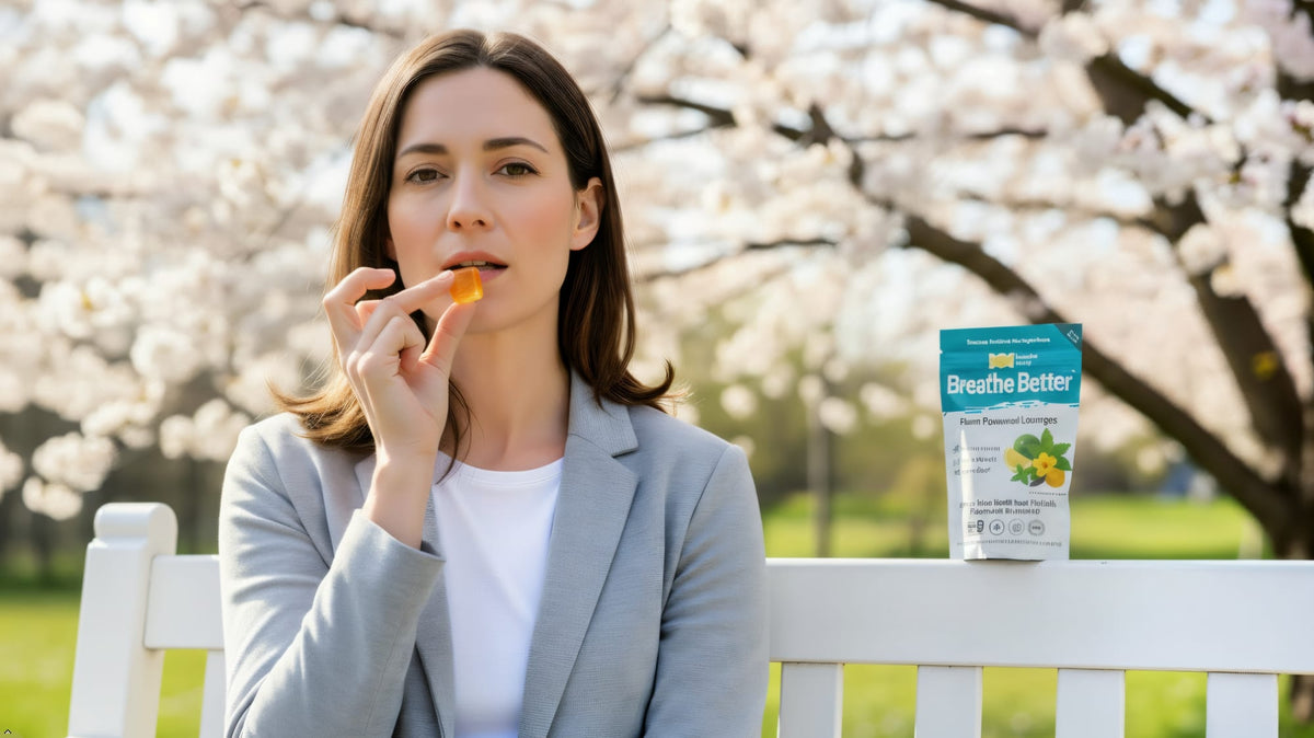 Breathe Better Organic Botanical Lozenges – Seasonal Allergy & Breathing Support – Lemon, Lime, Peppermint, Lavender, Nettle Leaf, Mullein – Gluten-Free, Non-GMO, Vegan* ECSBC002 - 4