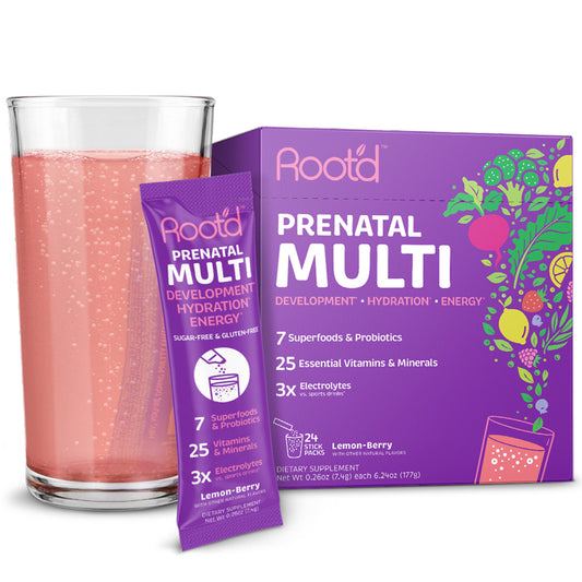 Lemon-Berry Prenatal MULTI - Essential Nutrition+Hydration for Mom & Baby