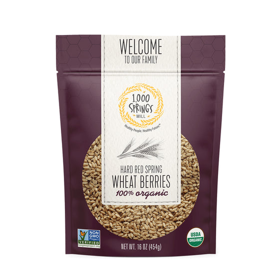 Organic Hard Red Spring Wheat Berries
