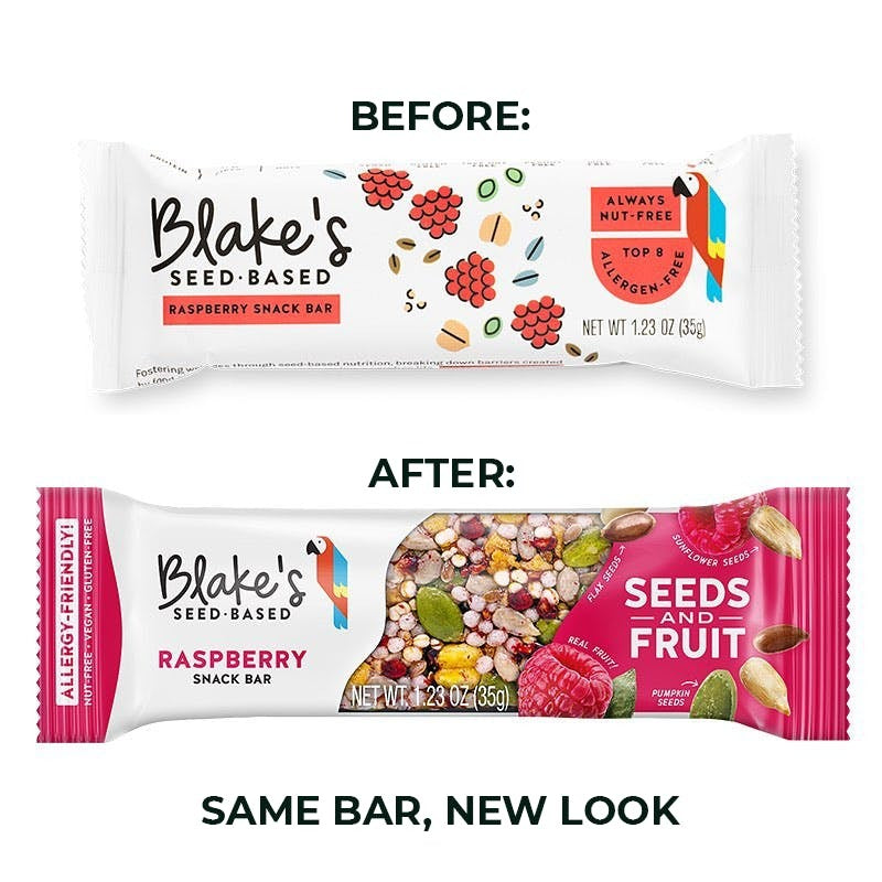 Blake's Seed Based Seeds and Fruit Raspberry Snack Bar