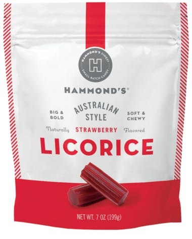 Hammond's Australian Style Strawberry Licorice Candy (7oz Bag)