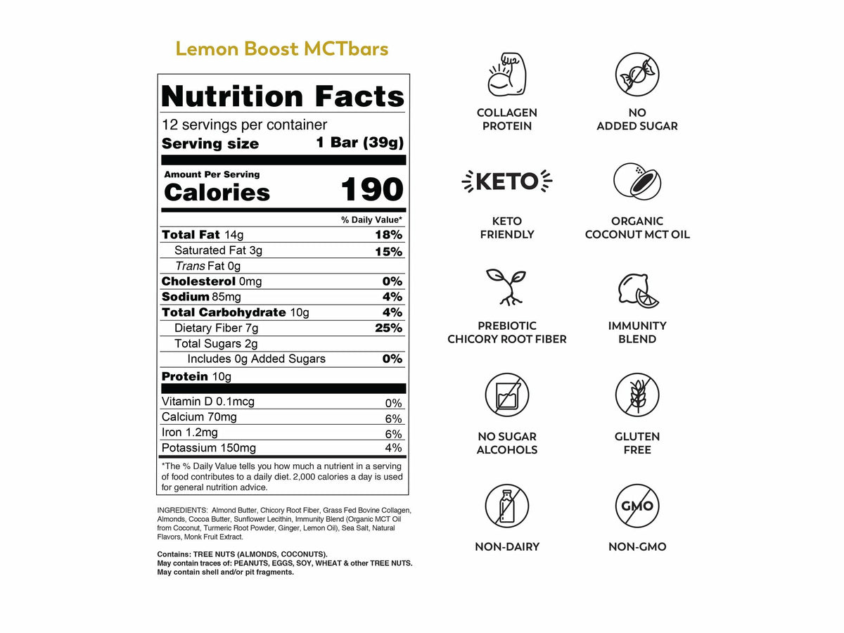 Barre protéinée Lemon Boost Keto