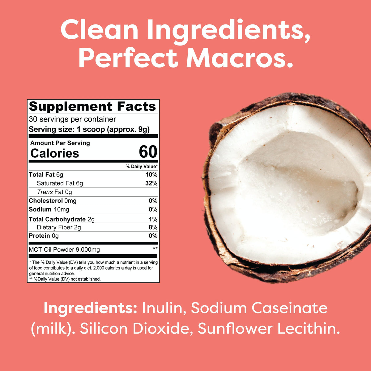 Keto Creamer MCT Oil Powder Unflavored