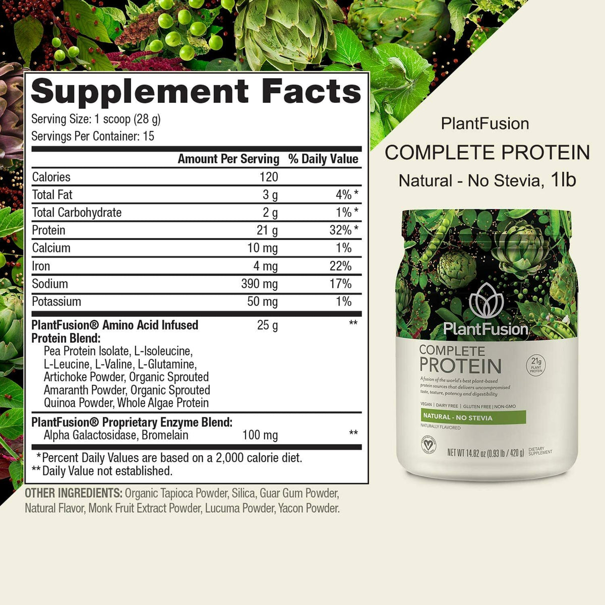 Complete Plant Based Pea Protein Powder