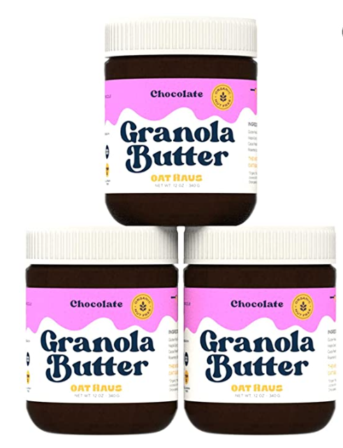Oat Haus Organic Chocolate Granola Butter | Peanut-free, Almond (Tree-Nut) Free, & School-Safe (Top 8 Allergen Free) | Sunflower Seed & Hazelnut Spread Alternative | 12 oz (Pack of 3)