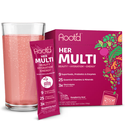 Raspberry Acai Her MULTI - Nutrition+Hydratation Tout-en-1 Pour Femme