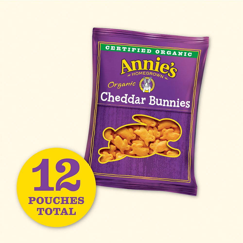 Craquelins au four au Cheddar Bunnies biologiques 