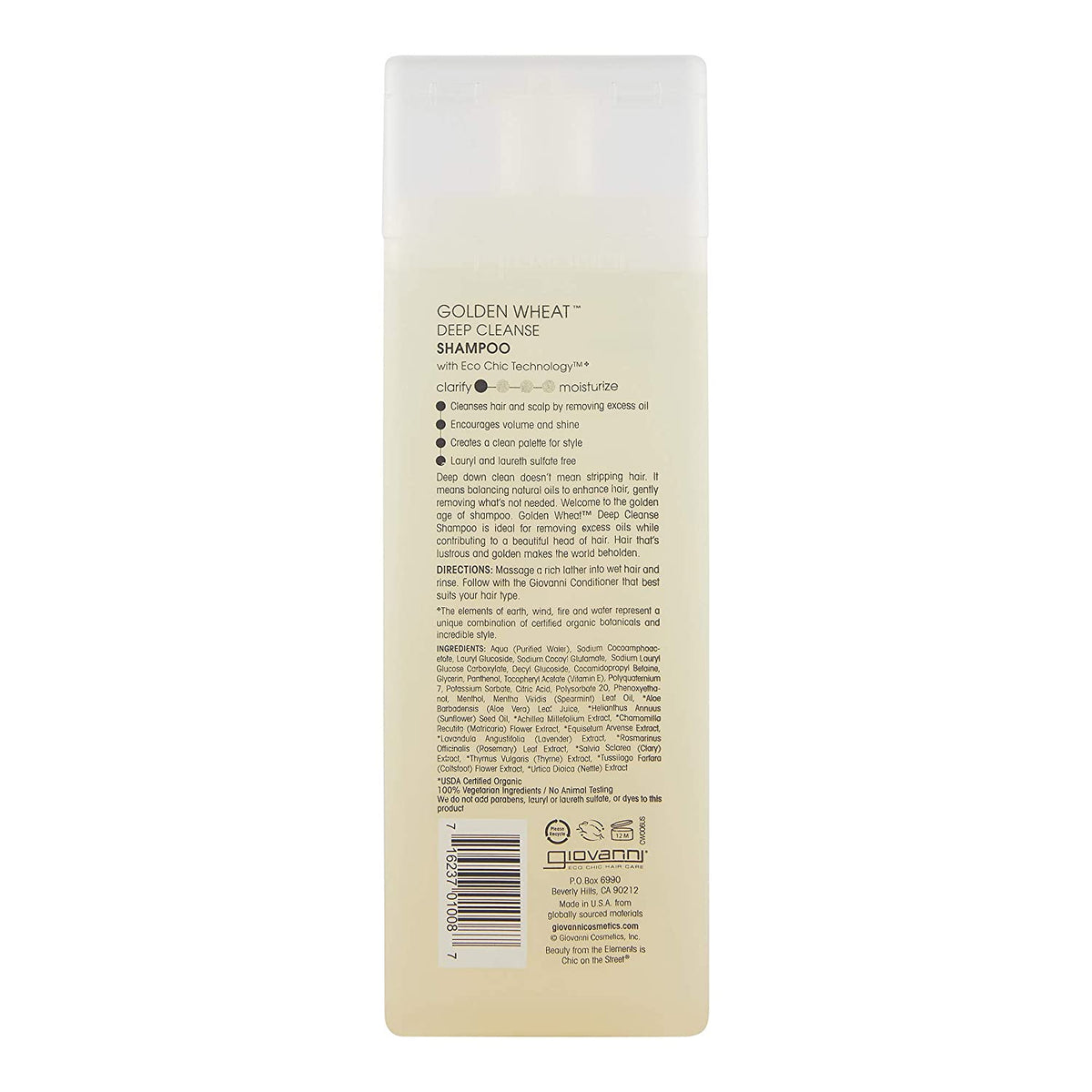 Shampooing nettoyant en profondeur au blé doré 