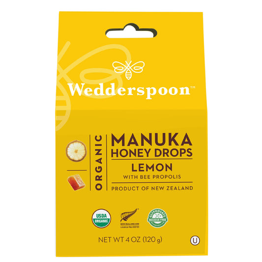 Gotas de miel de Manuka orgánica de limón