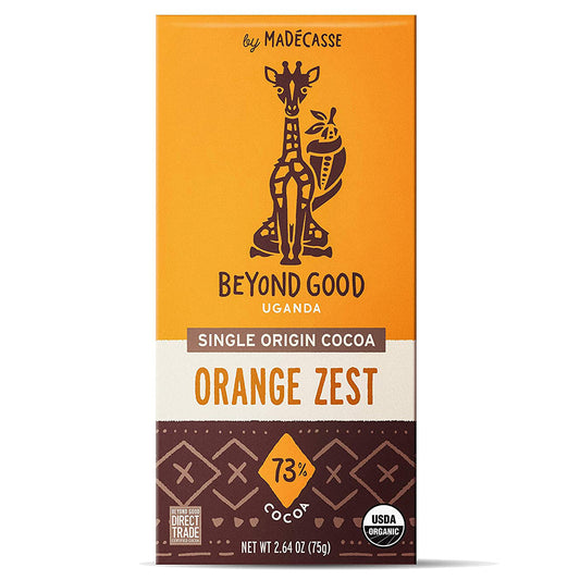 Zeste d'Orange 73% Cacao d'Origine Unique d'Ouganda