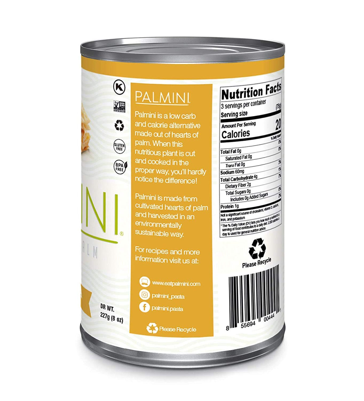 Hearts of Palm Lasagna Sheets in Can