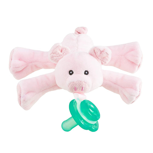 Pacifier Holder and Rattle - Pigi The Pig