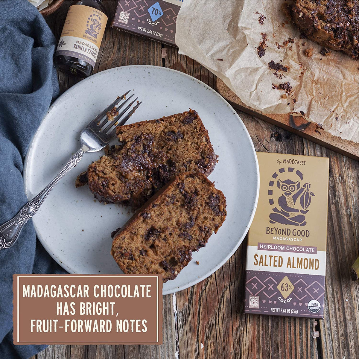 Almendra Salada 63% Cacao de Origen Único de Madagascar