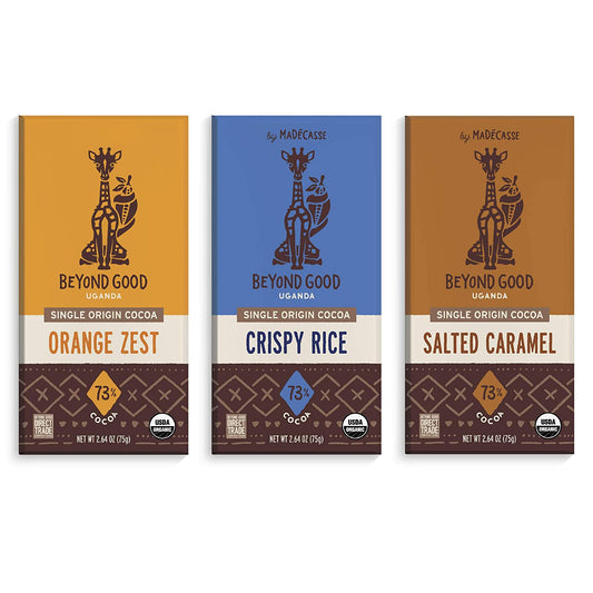 Ensemble de chocolat noir d'origine unique d'Ouganda