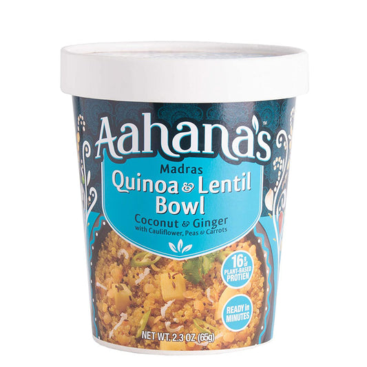 Bol de quinoa et de lentilles Madras