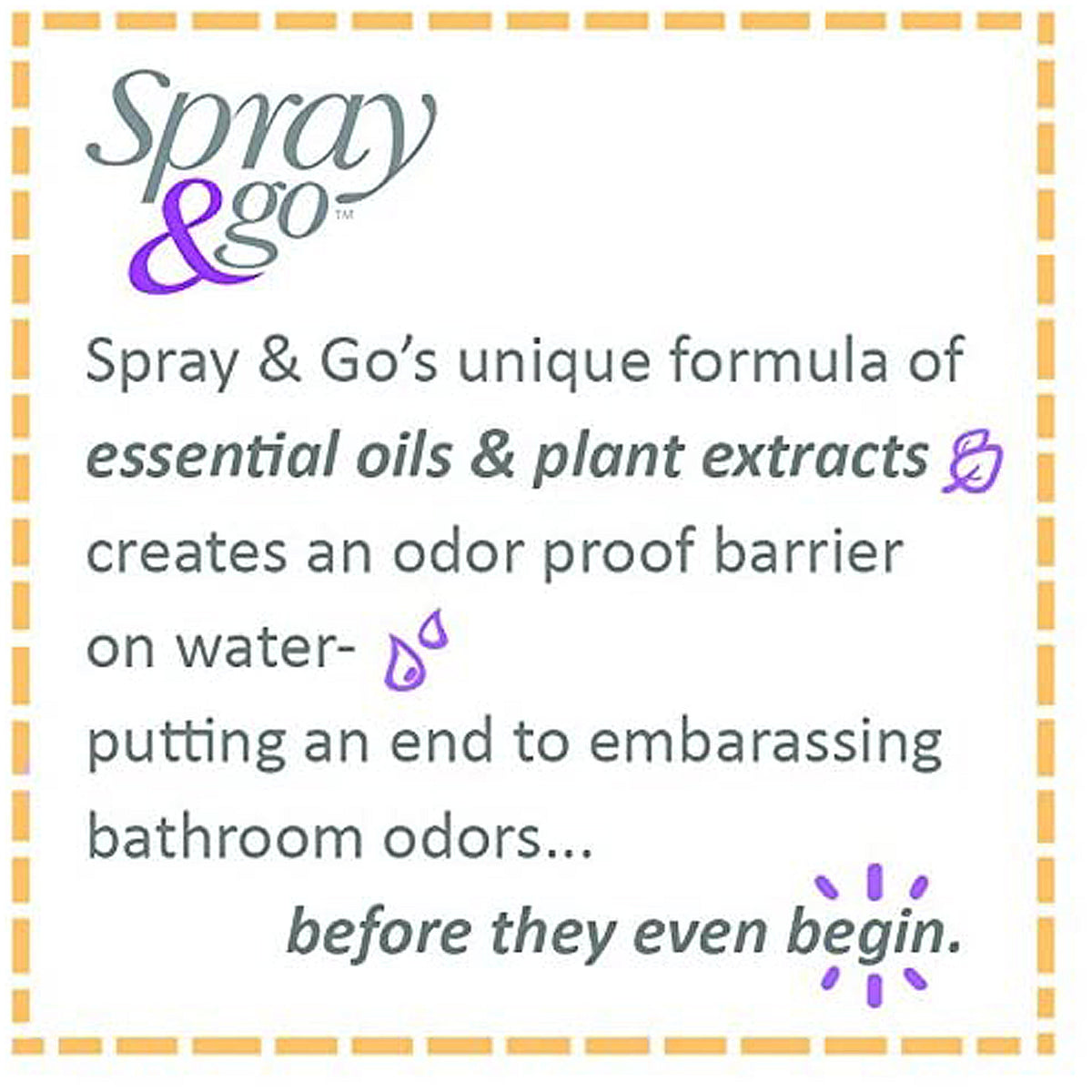 Pré-spray pour toilettes Spray &amp; Go