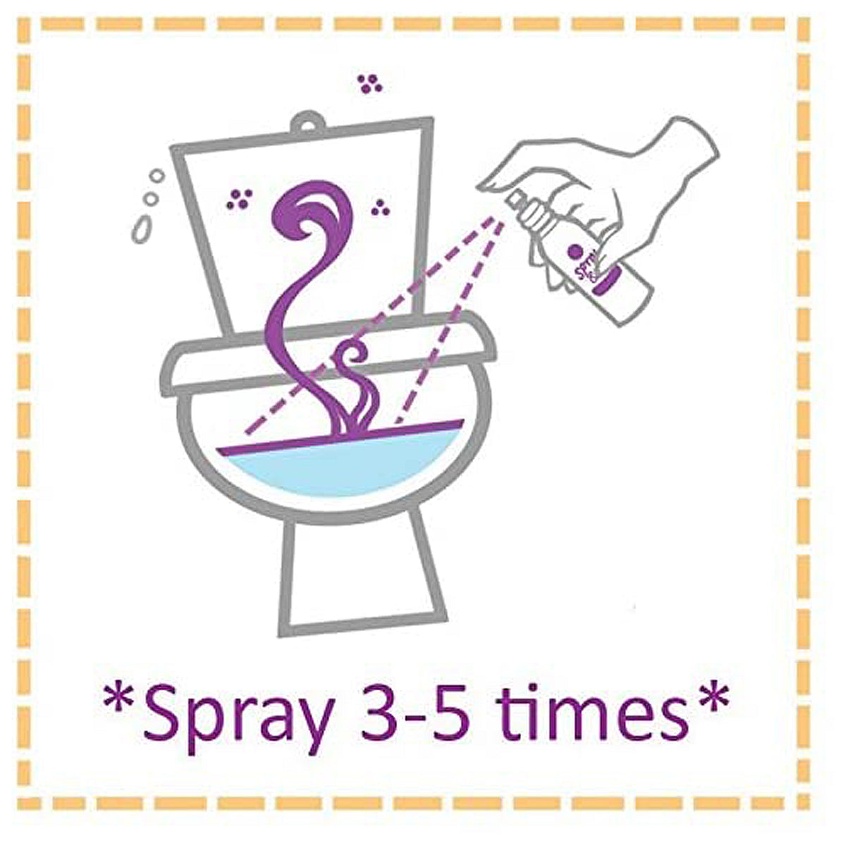 Pré-spray pour toilettes Spray &amp; Go