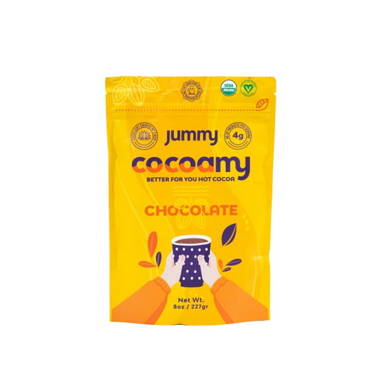 Jummy Cocoamy Organic Hot Cocoa with Prebiotic and Fiber - Chocolate Flavor