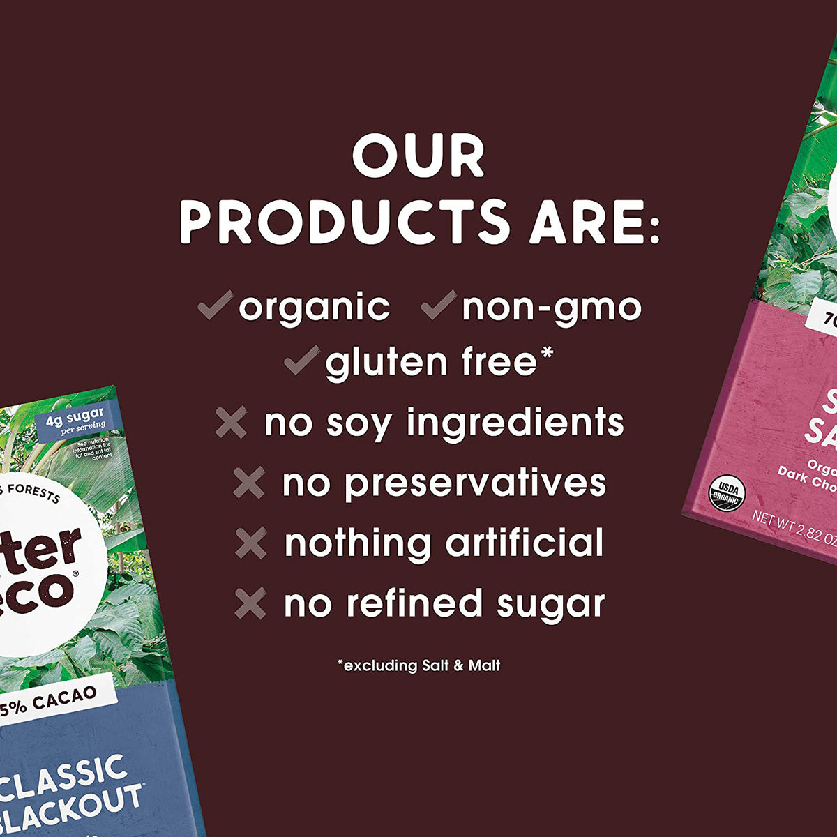 Alter Eco Salted Almonds Organic Dark Chocolate