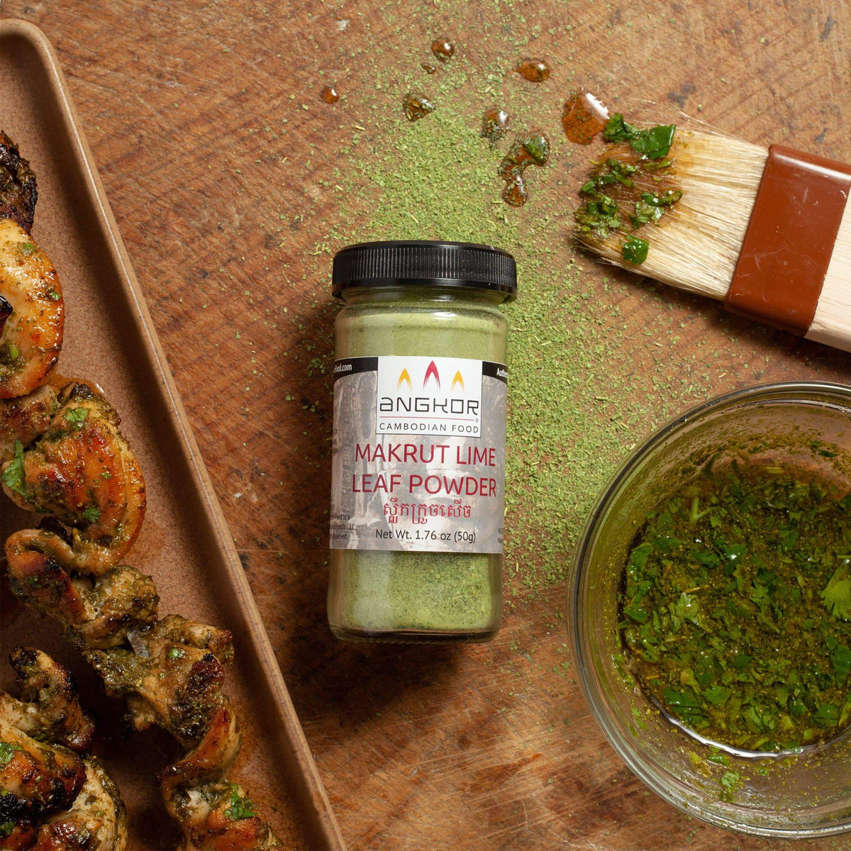 Poudre de feuilles de citron vert Makrut (Kaffir)