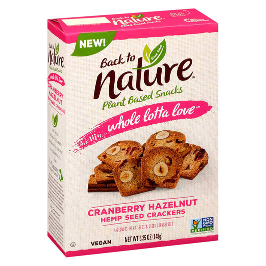 Cranberry Hazelnut Hemp Seed Crackers