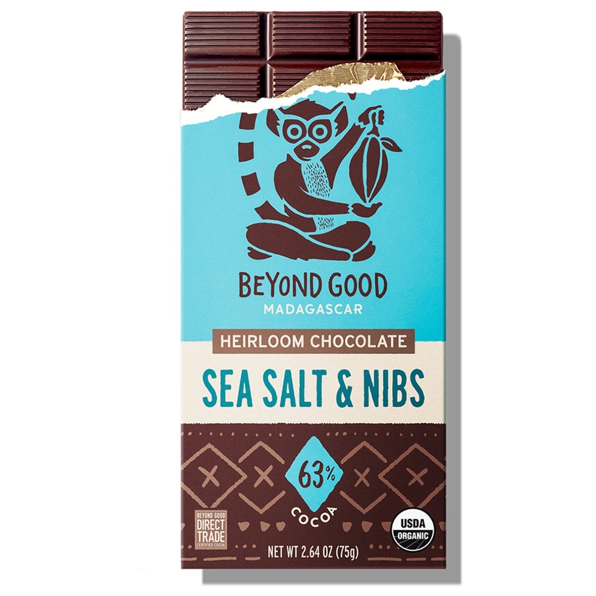 Sel Marin &amp; Plumes 63% Cacao Origine Unique de Madagascar