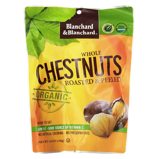Organic Chestnuts Whole Roasted & Peeled