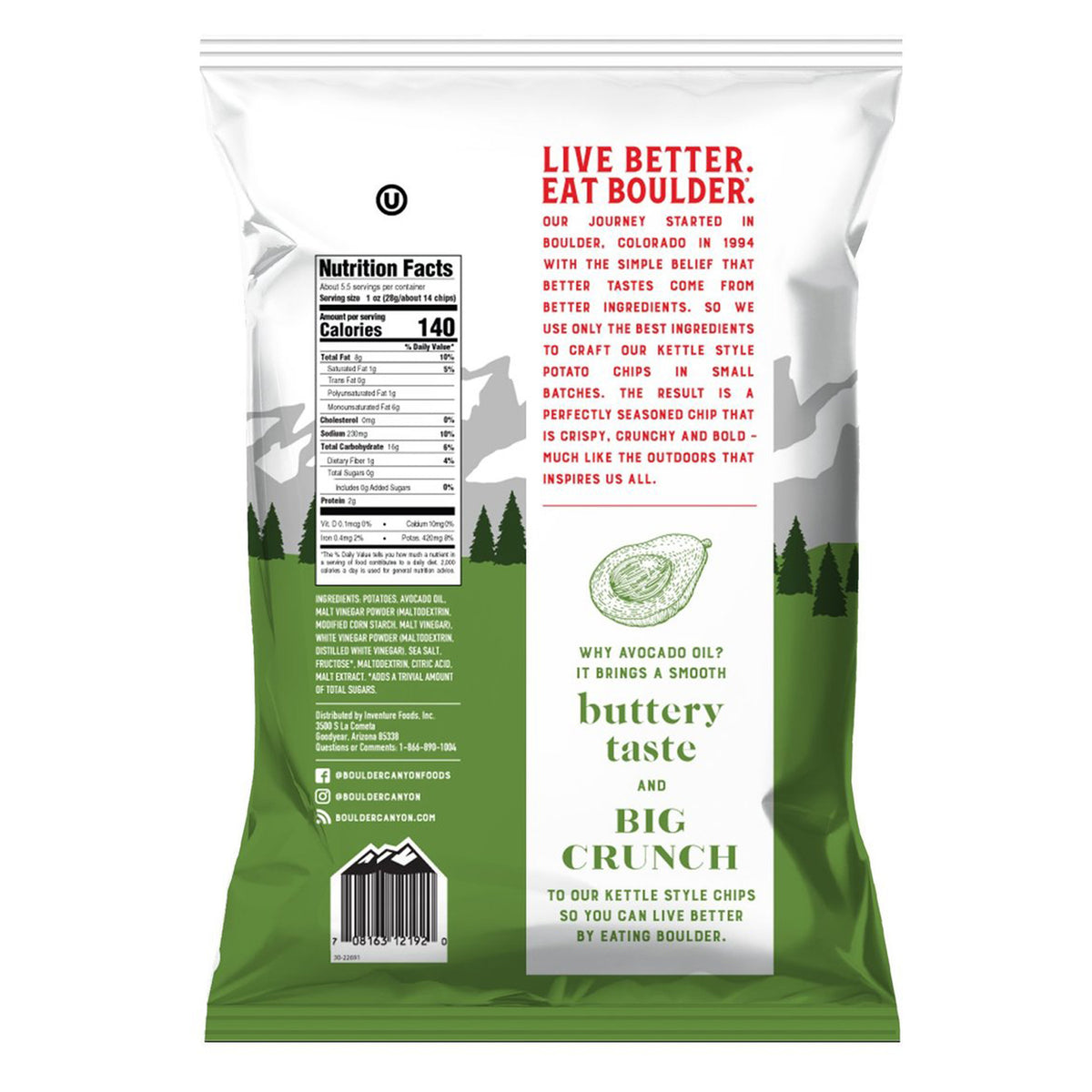 Huile d'avocat, vinaigre de malt et sel marin