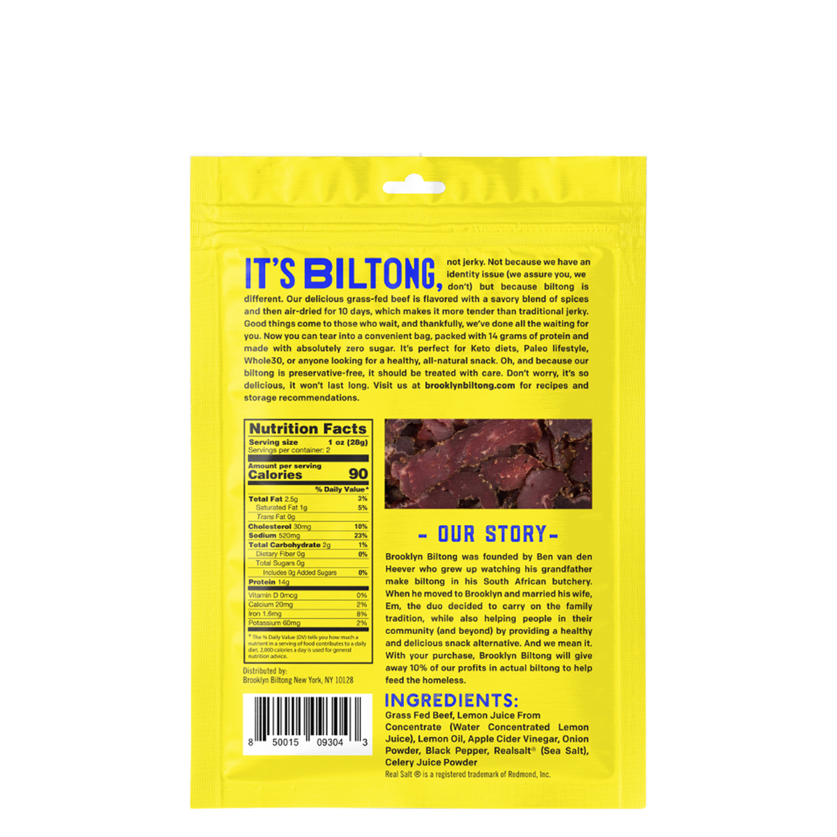 Air Dried Grass Fed Beef Snack