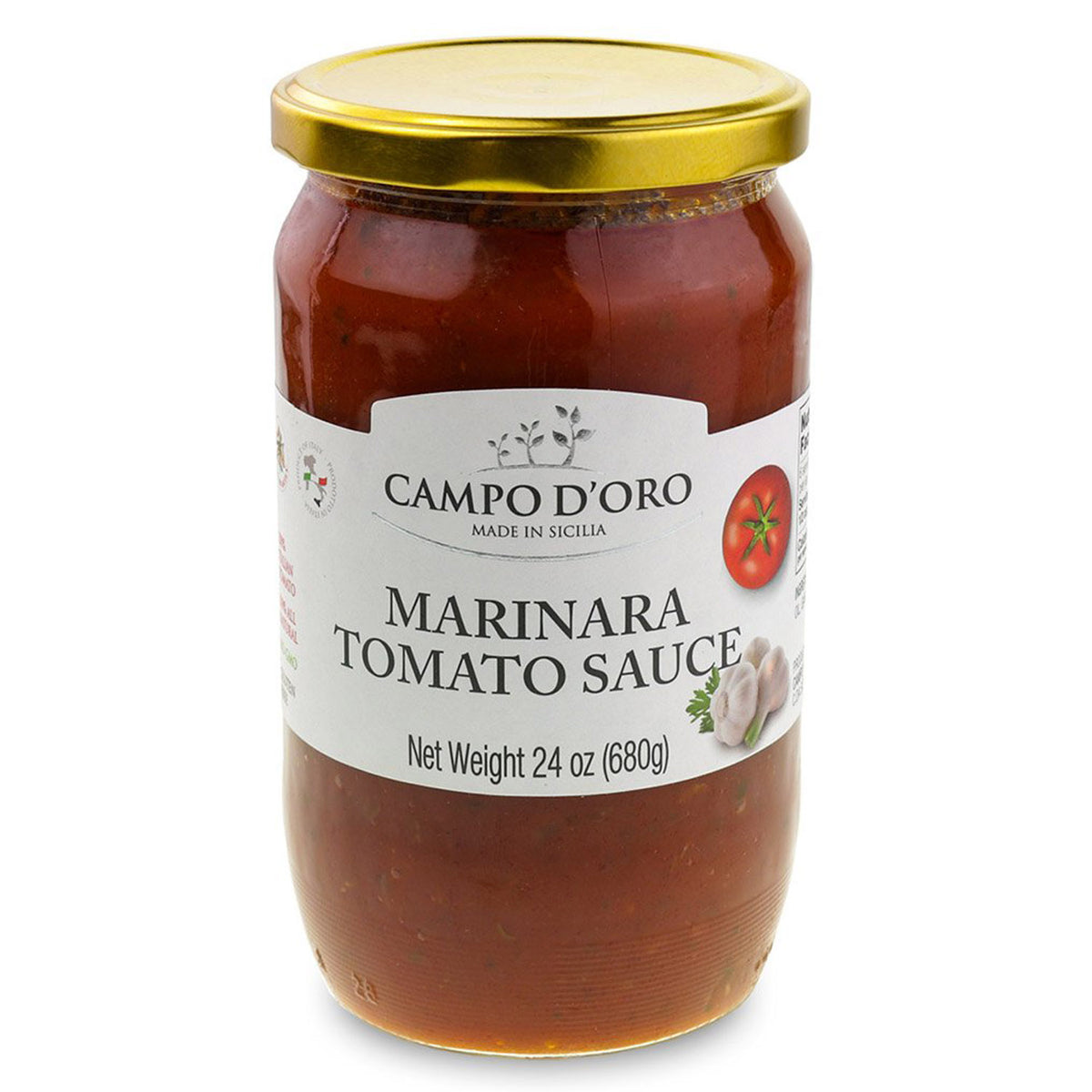 Campo D'oro Tomato Sauce — Arrabbiata, Basil, Marinara or Puttanesca