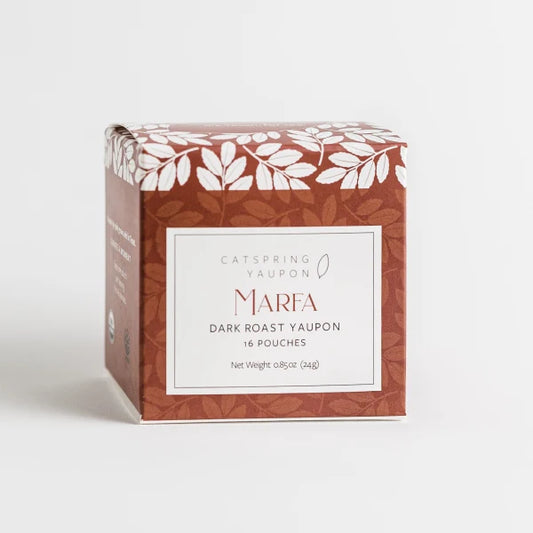 Yaupon Tea - Marfa - Dark Roast, Individually Wrapped Pouches