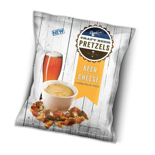 Piezas de pretzel con sabor a queso y cerveza - Bolsas de 4 oz 