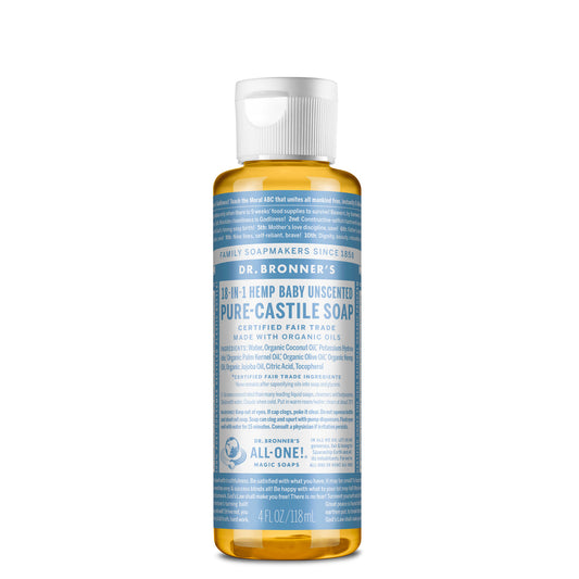 Savon liquide de Castille pure non parfumé pour bébé