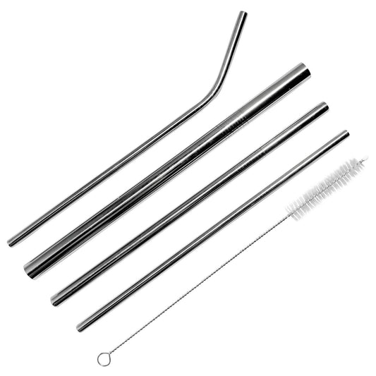 Reusable Stainless Steel Straws + Eco-Friendly Traveling Case