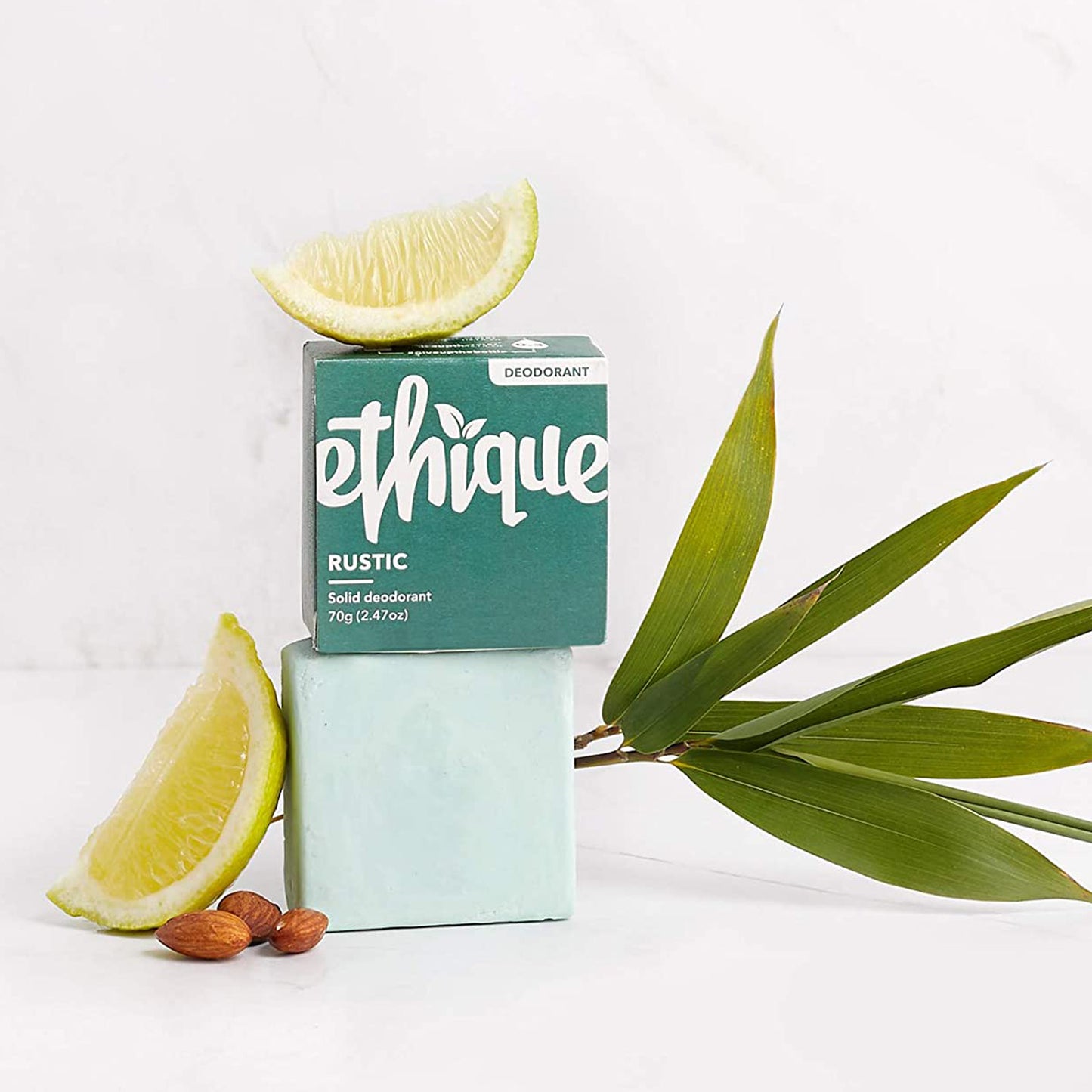 Desodorante sólido rústico de lima y eucalipto