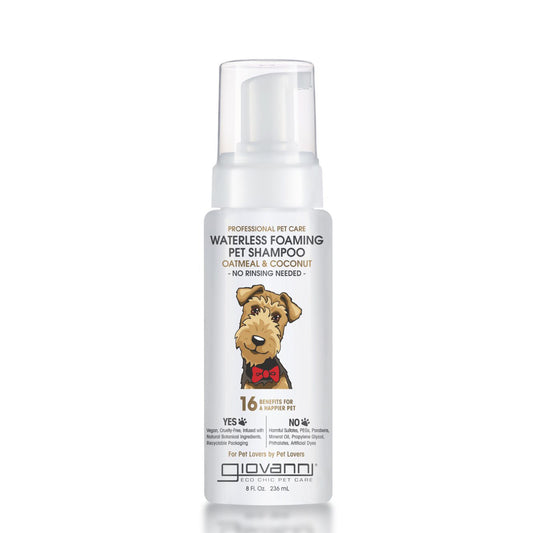 Shampoing moussant sans eau pour animaux de compagnie