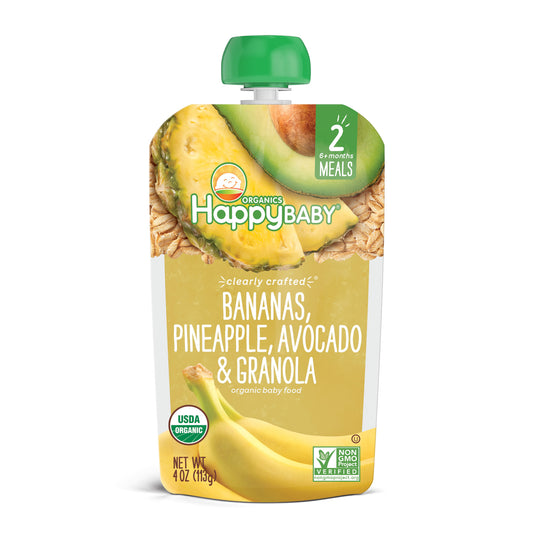 Clearly Crafted: Bananas, Pineapple, Avocado & Granola Pouch