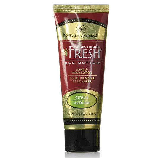 Tube de crème au beurre d'abeille et aux agrumes