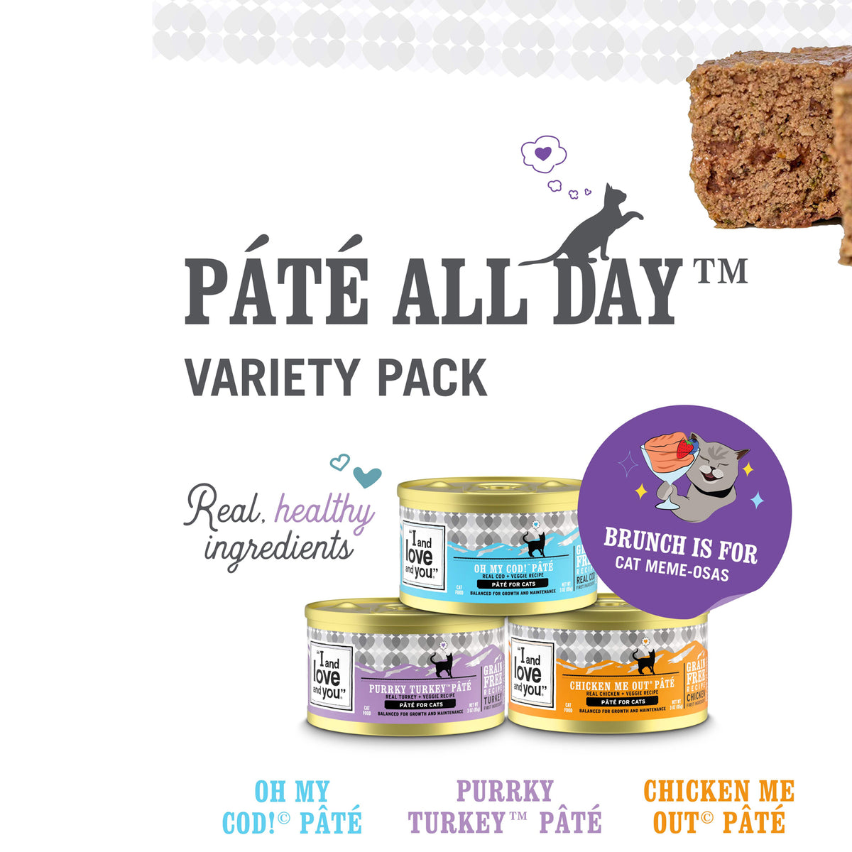 Pack varié de nourriture en conserve pour chats
