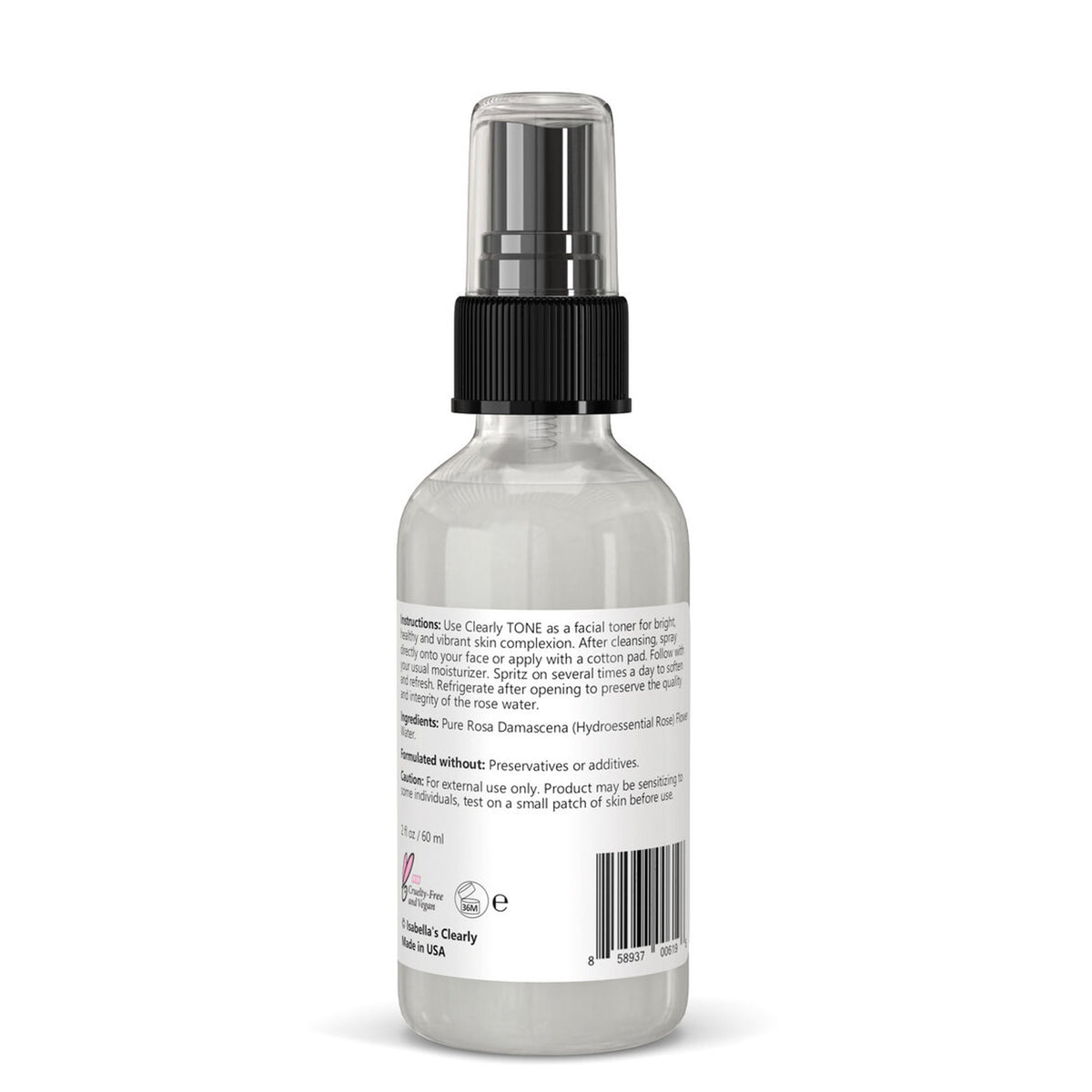 Tonique pour le visage à l'eau de rose pure Clearly Tone