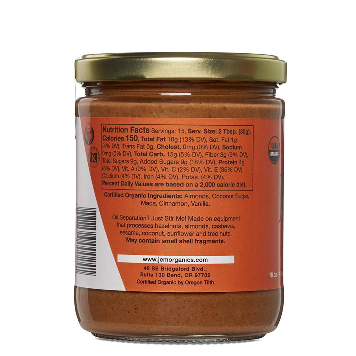 Mantequilla De Canela, Maca Y Almendras