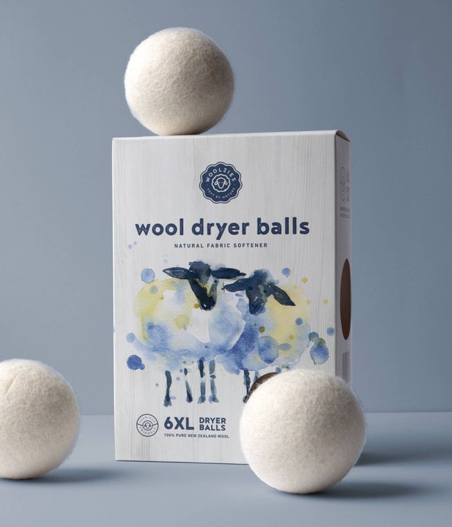 Wool Dryer Balls - Set of 6