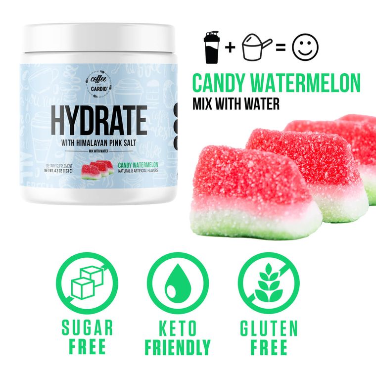 Hydrate- Electrolyte for Water- Candy Watermelon