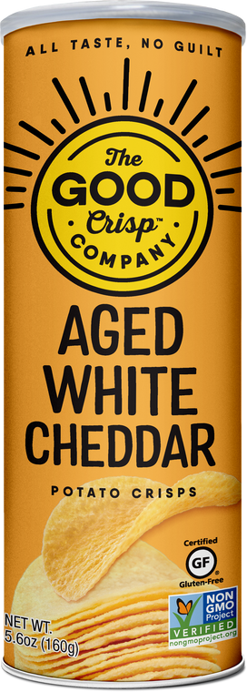 The Good Crisp Company Aged White Cheddar Gluten Free Chips - 5.6oz