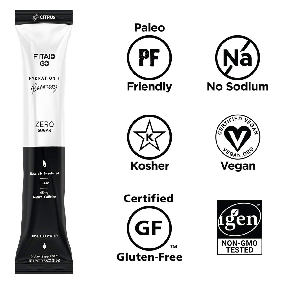 FITAID GO Zero Sugar Recuperación + Hidratación 
