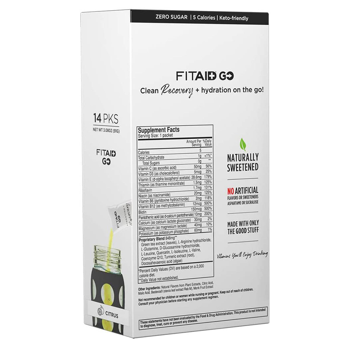 FITAID GO Zero Sugar Recuperación + Hidratación 